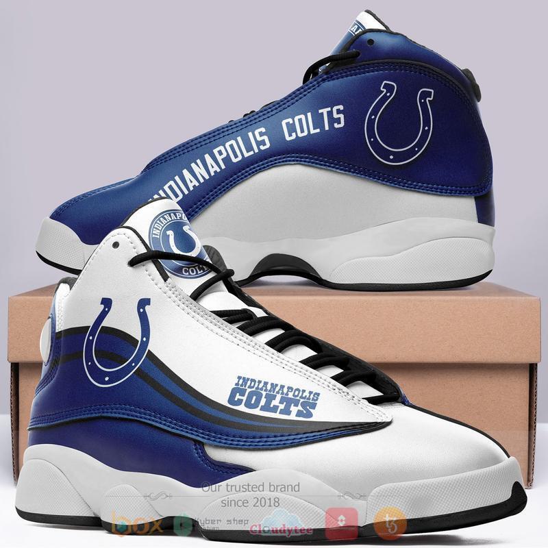 NFL Indianapolis Colts Rugby Team Air Jordan 13 Shoes