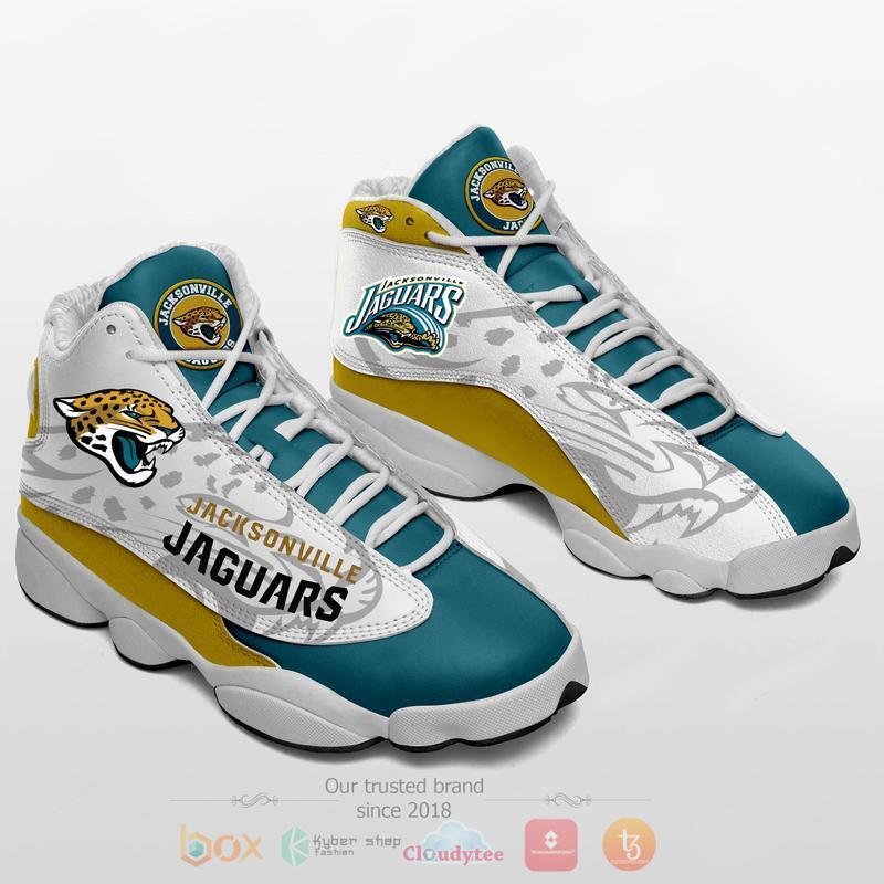 NFL Jacksonville Jaguars Blue White Air Jordan 13 Shoes