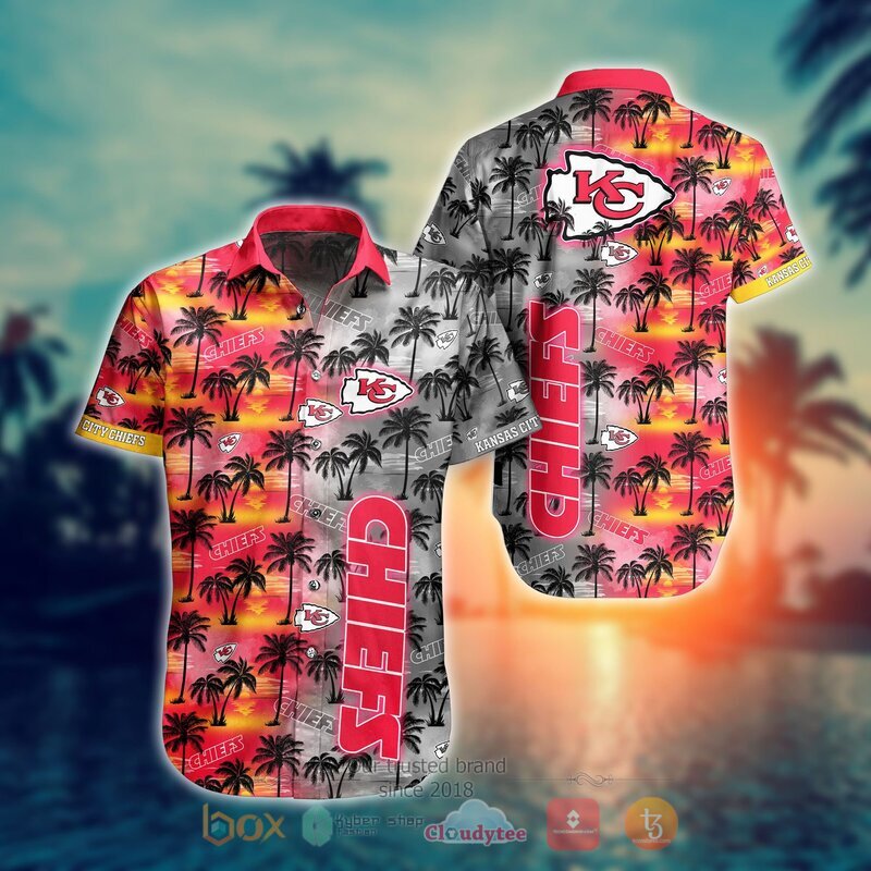 NFL Kansas City Chiefs Coconut Hawaiian shirt, Short 8 NFL Kansas City Chiefs Coconut Hawaiian shirt Short