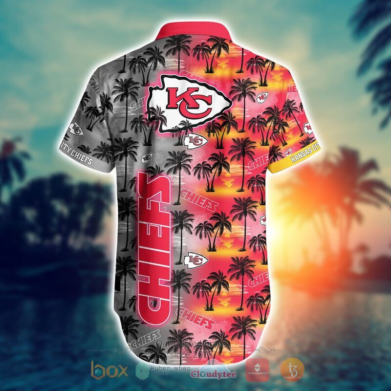 NFL Kansas City Chiefs Coconut Hawaiian shirt, Short 3 NFL Kansas City Chiefs Coconut Hawaiian shirt Short 1 2