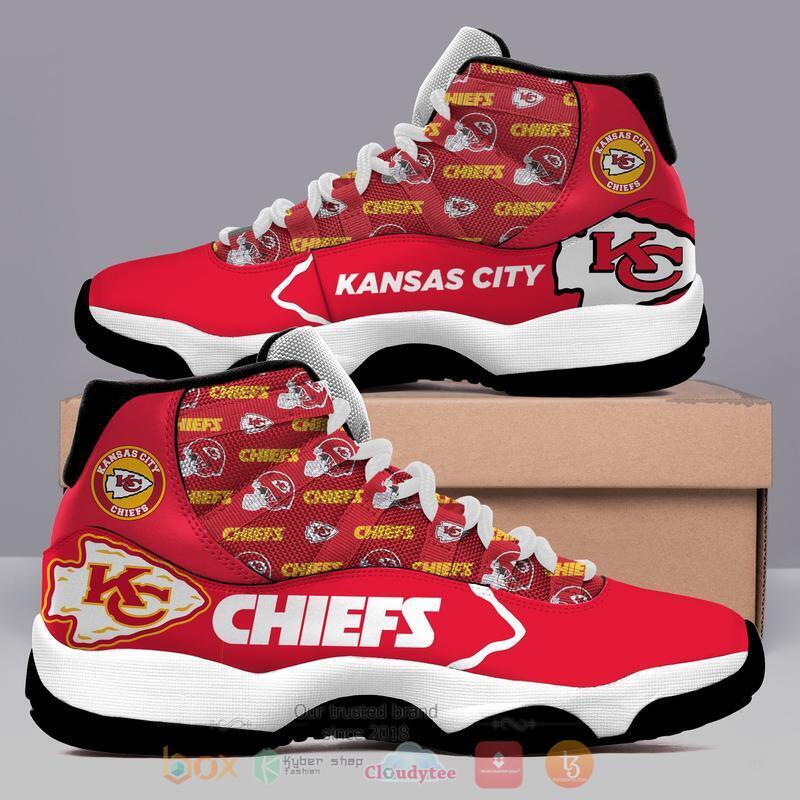 NFL Kansas City Chiefs Red Air Jordan 11 Shoes