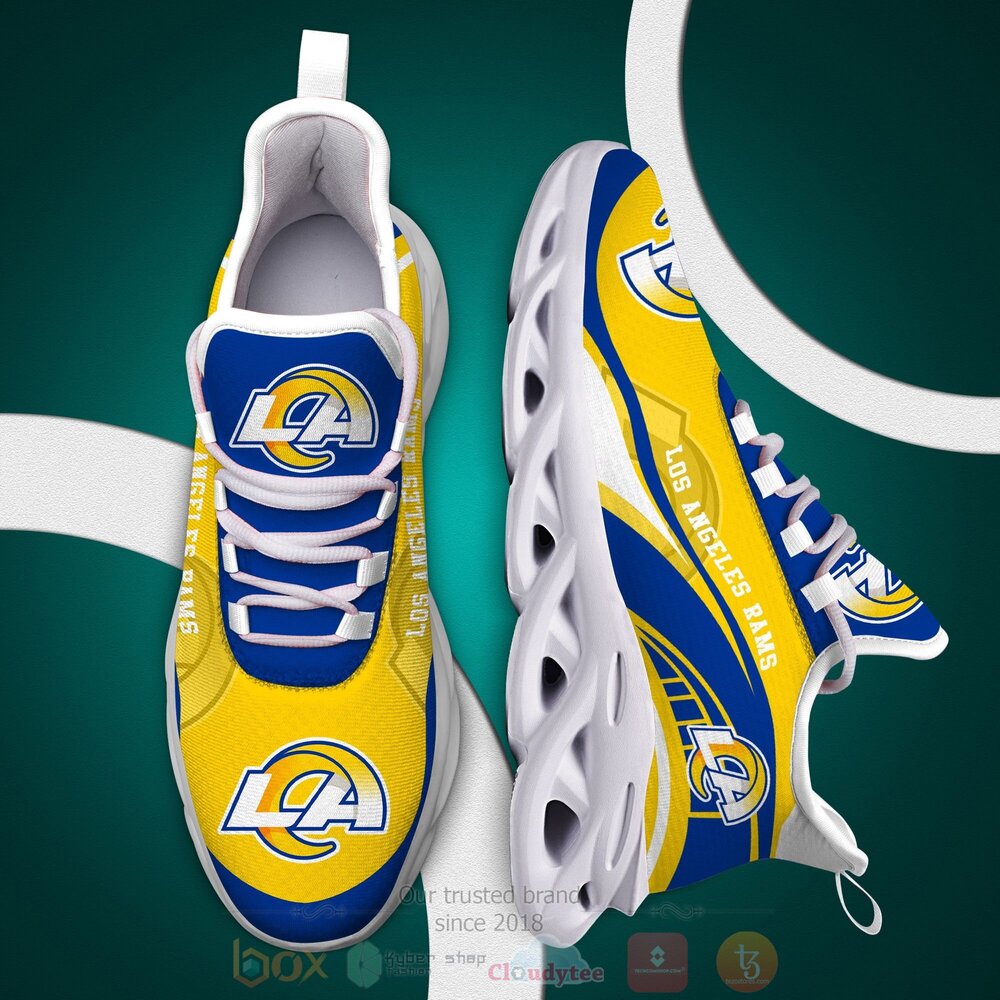 BEST NFL Los Angeles Rams Clunky Sneakers 2 NFL Los Angeles Rams Clunky Max Soul Shoes 1