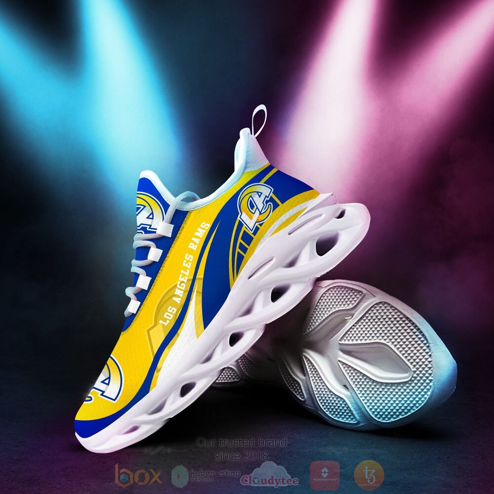 BEST NFL Los Angeles Rams Clunky Sneakers 3 NFL Los Angeles Rams Clunky Max Soul Shoes 1 2