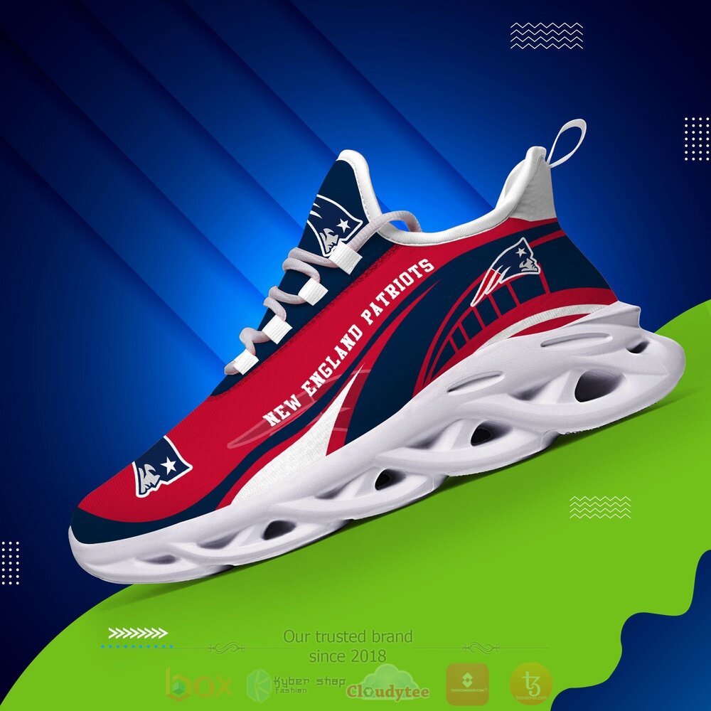 BEST NFL New England Patriots Clunky Sneakers 9 NFL New England Patriots Clunky Max Soul Shoes