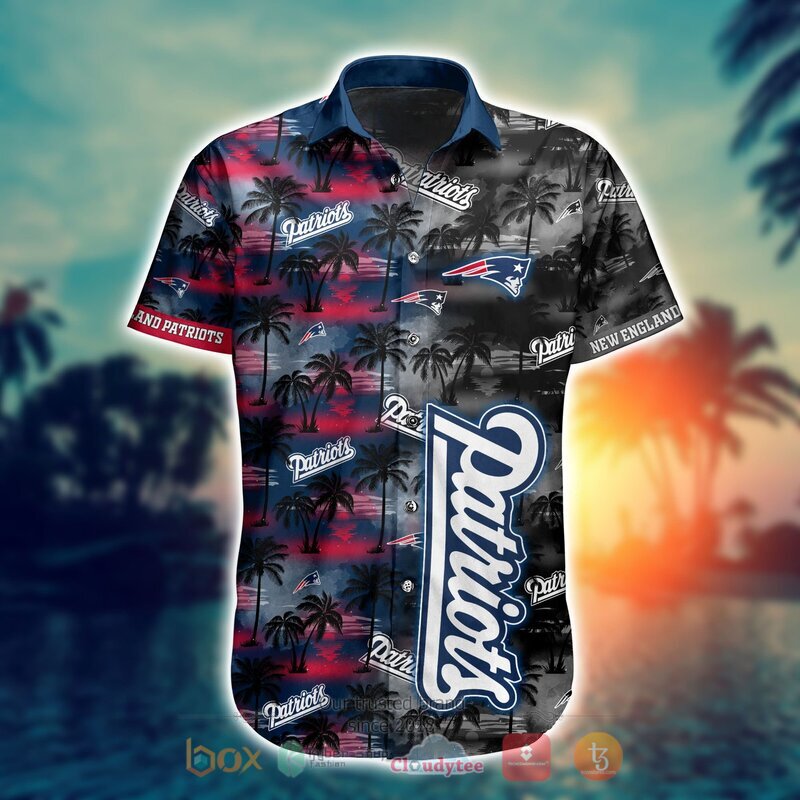 NFL New England Patriots Coconut Hawaiian shirt, Short 2 NFL New England Patriots Coconut Hawaiian shirt Short 1