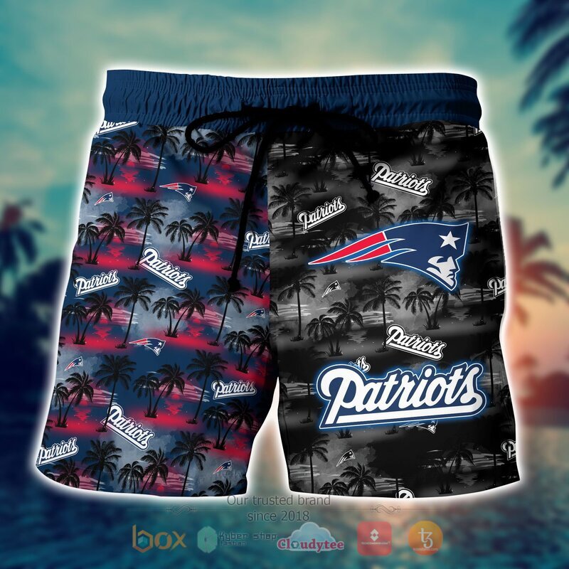 NFL New England Patriots Coconut Hawaiian shirt, Short 4 NFL New England Patriots Coconut Hawaiian shirt Short 1 2 3
