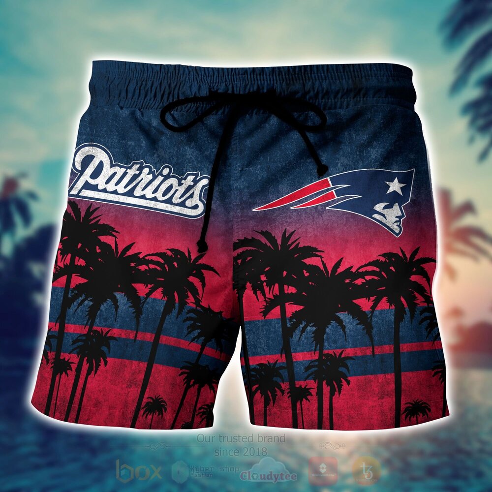 BEST NFL New England Patriots 3D All Over Printed Hawaiian Shirt, Short 5 NFL New England Patriots Hawaiian Shirt Short 1 2 3 4