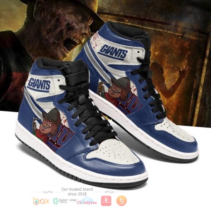 NFL New York Giants Horror Air Jordan High Top Shoes 1