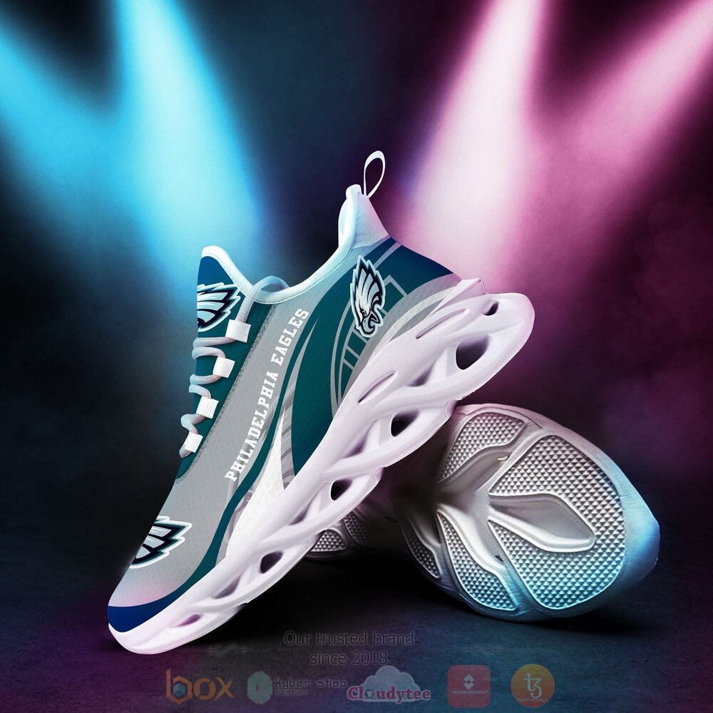 BEST NFL Philadelphia Eagles Clunky Sneakers 3 NFL Philadelphia Eagles Clunky Max Soul Shoes 1 2