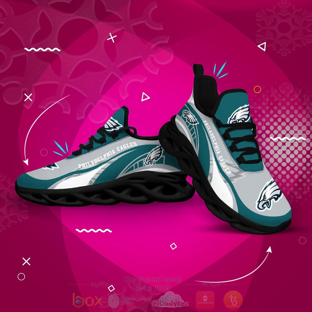 BEST NFL Philadelphia Eagles Clunky Sneakers 4 NFL Philadelphia Eagles Clunky Max Soul Shoes 1 2 3