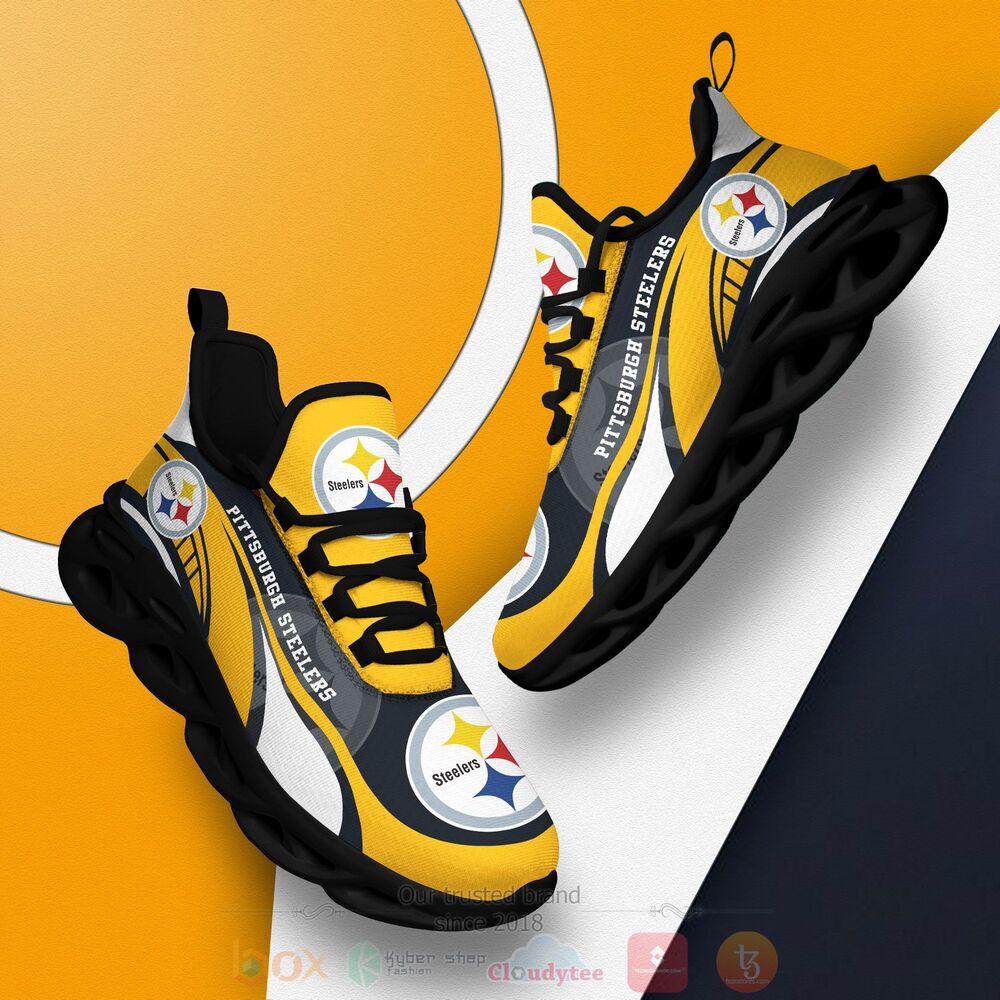 BEST NFL Pittsburgh Steelers Clunky Sneakers 2 NFL Pittsburgh Steelers Clunky Max Soul Shoes 1