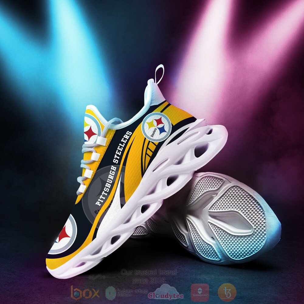 BEST NFL Pittsburgh Steelers Clunky Sneakers 3 NFL Pittsburgh Steelers Clunky Max Soul Shoes 1 2
