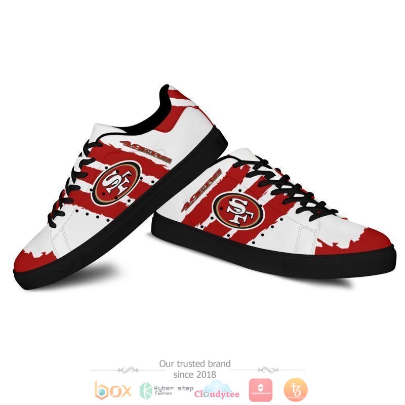 NFL San Francisco 49ers Stan Smith low top shoes 1 2 3 4 5 6 7