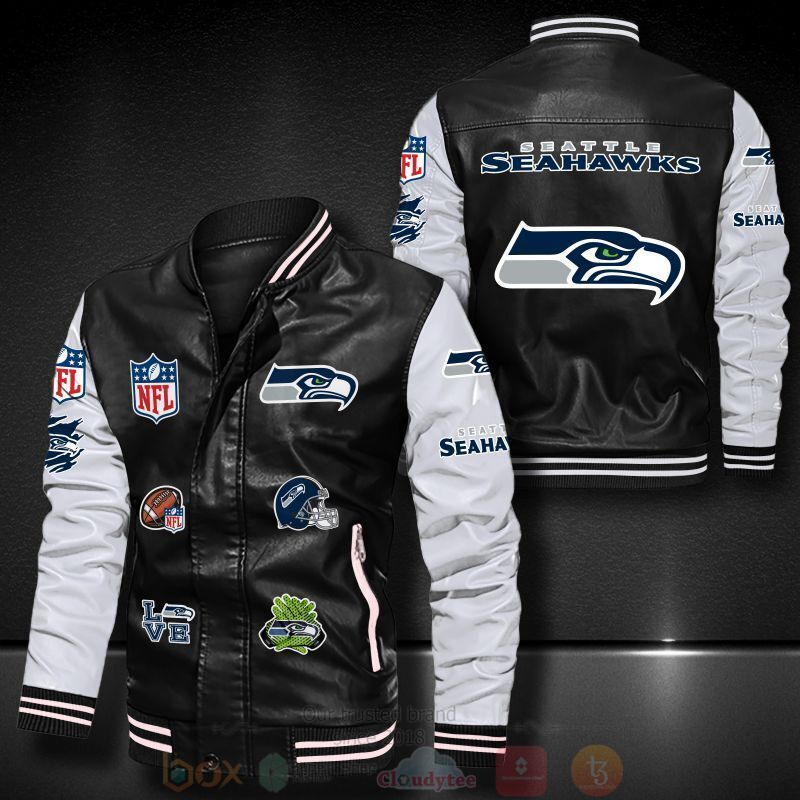 NFL Seattle Seahawks Bomber Leather Jacket
