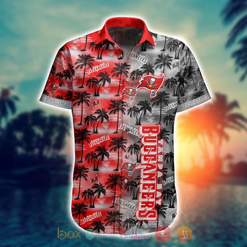 NFL Tampa Bay Buccaneers Coconut Hawaiian shirt, Short 2 NFL Tampa Bay Buccaneers Coconut Hawaiian shirt Short 1