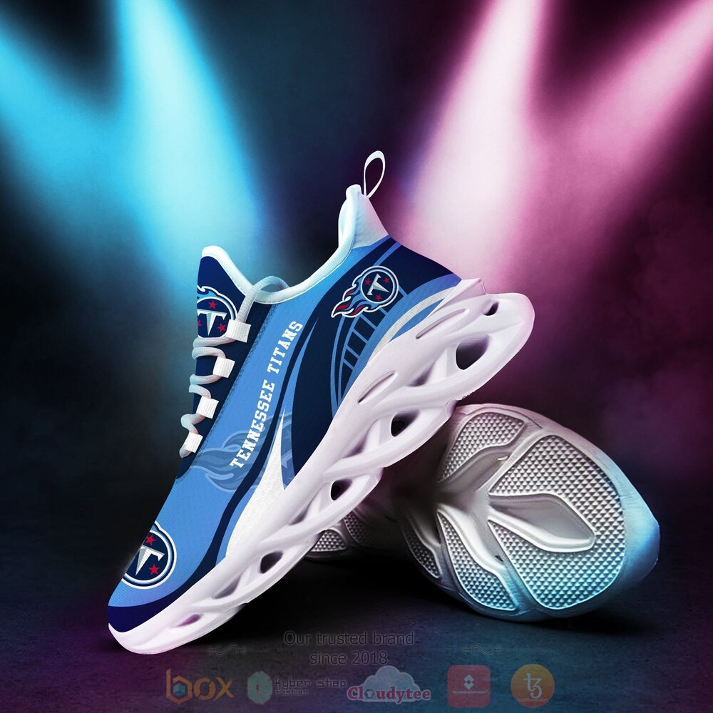 BEST NFL Tennessee Titans Clunky Sneakers 3 NFL Tennessee Titans Clunky Max Soul Shoes 1 2