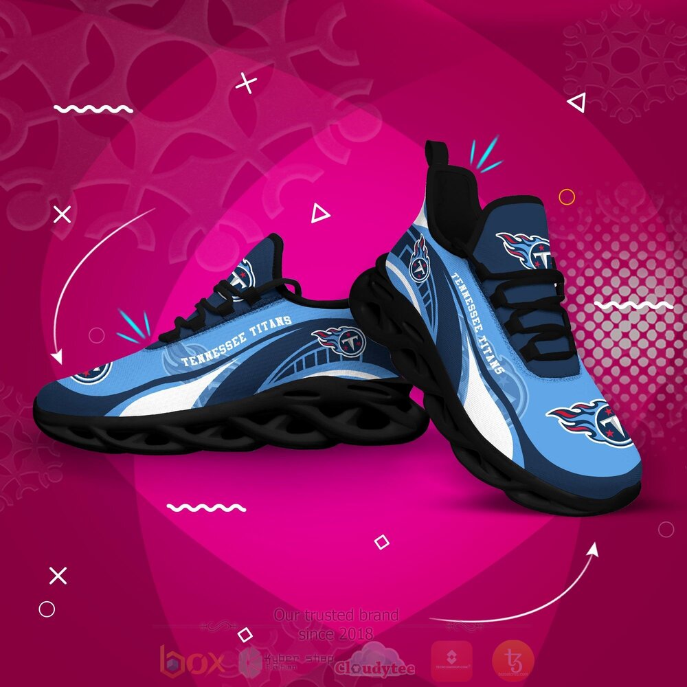 BEST NFL Tennessee Titans Clunky Sneakers 4 NFL Tennessee Titans Clunky Max Soul Shoes 1 2 3