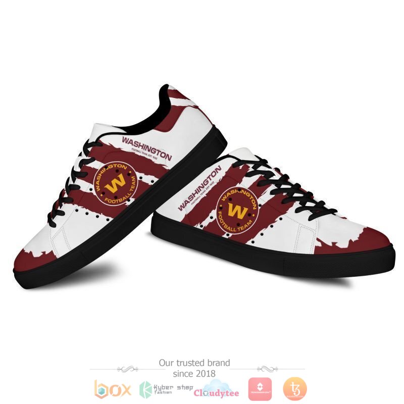 NFL Washington Football Team Stan Smith low top shoes 1 2 3 4 5 6 7
