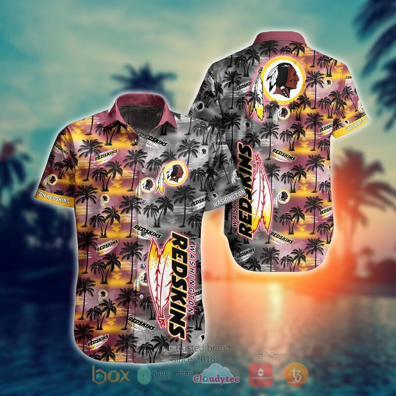 NFL Washington Redskins Coconut Hawaiian shirt, Short 1 NFL Washington Redskins Coconut Hawaiian shirt Short
