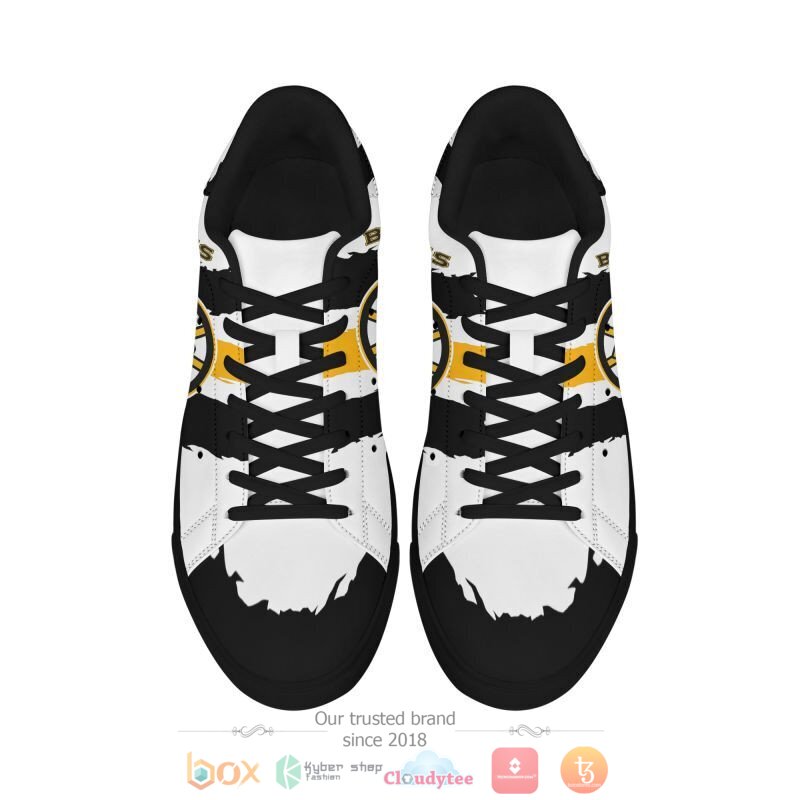 NHL Boston Bruins Stan Smith low top shoes 1 2 3 4 5 6 7 8