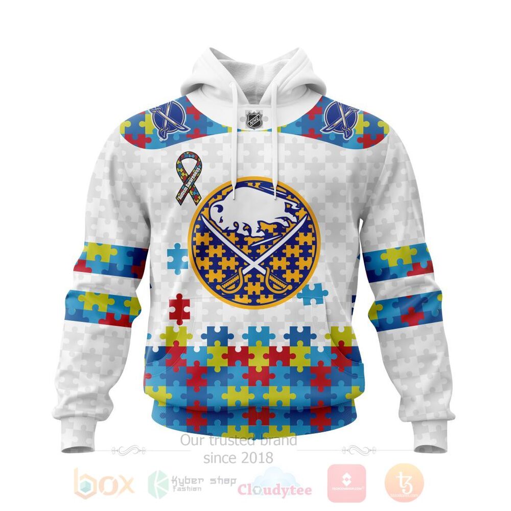 NHL Buffalo Sabres Autism Awareness Personalized 3D Hoodie Shirt
