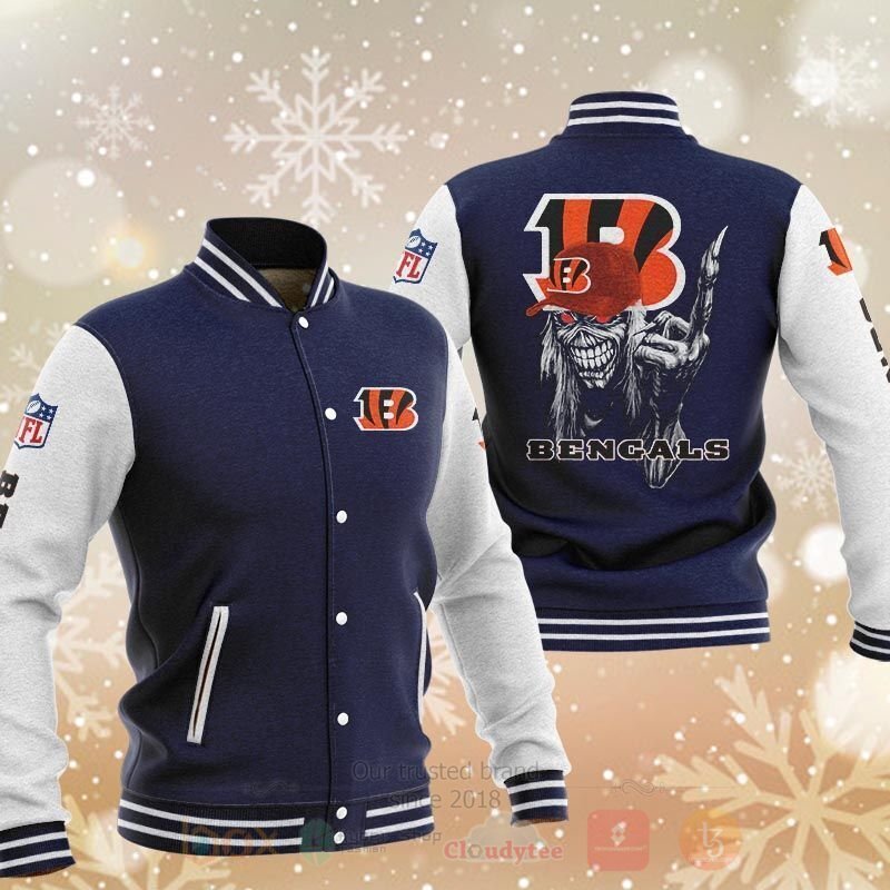 BEST NHL Cincinnati Bengals 3D Baseball Jacket 2 NHL Cincinnati Bengals Baseball Jacket 1
