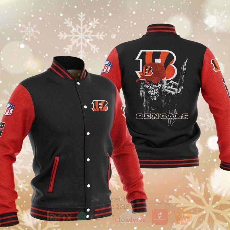 BEST NHL Cincinnati Bengals 3D Baseball Jacket 3 NHL Cincinnati Bengals Baseball Jacket 1 2