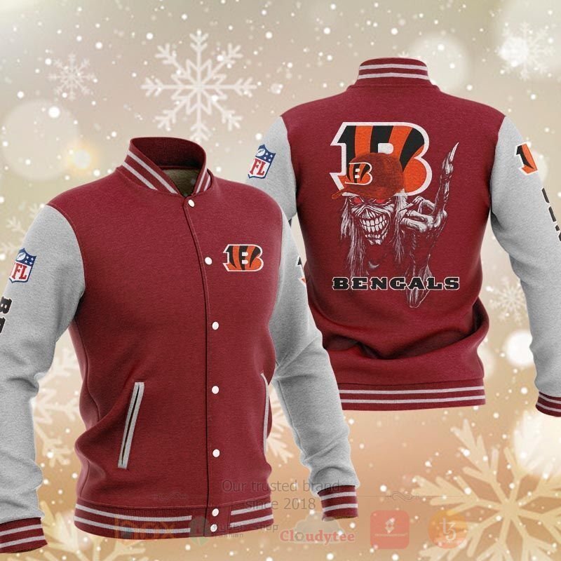 BEST NHL Cincinnati Bengals 3D Baseball Jacket 4 NHL Cincinnati Bengals Baseball Jacket 1 2 3
