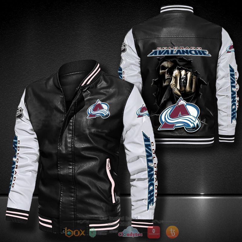 NHL Colorado Avalanche Death God Bomber leather jacket