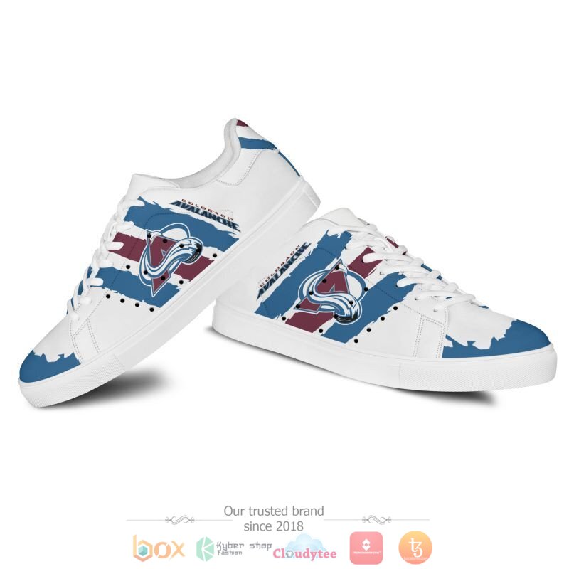 NHL Colorado Avalanche Stan Smith low top shoes 1 2 3