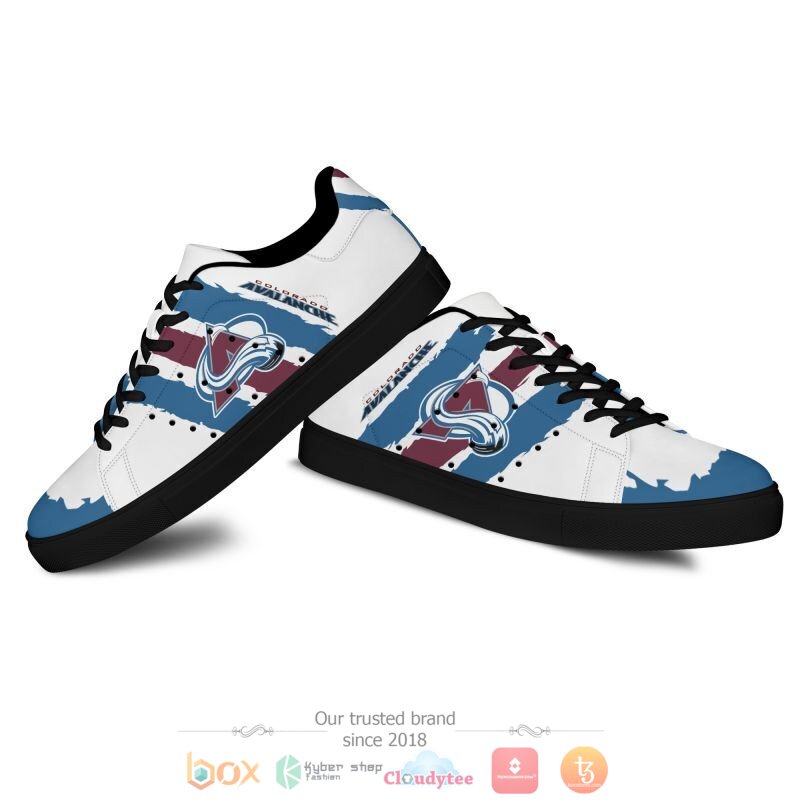 NHL Colorado Avalanche Stan Smith low top shoes 1 2 3 4 5 6 7