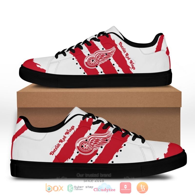 NHL Detroit Red Wings Stan Smith low top shoes 1 2 3 4 5 6