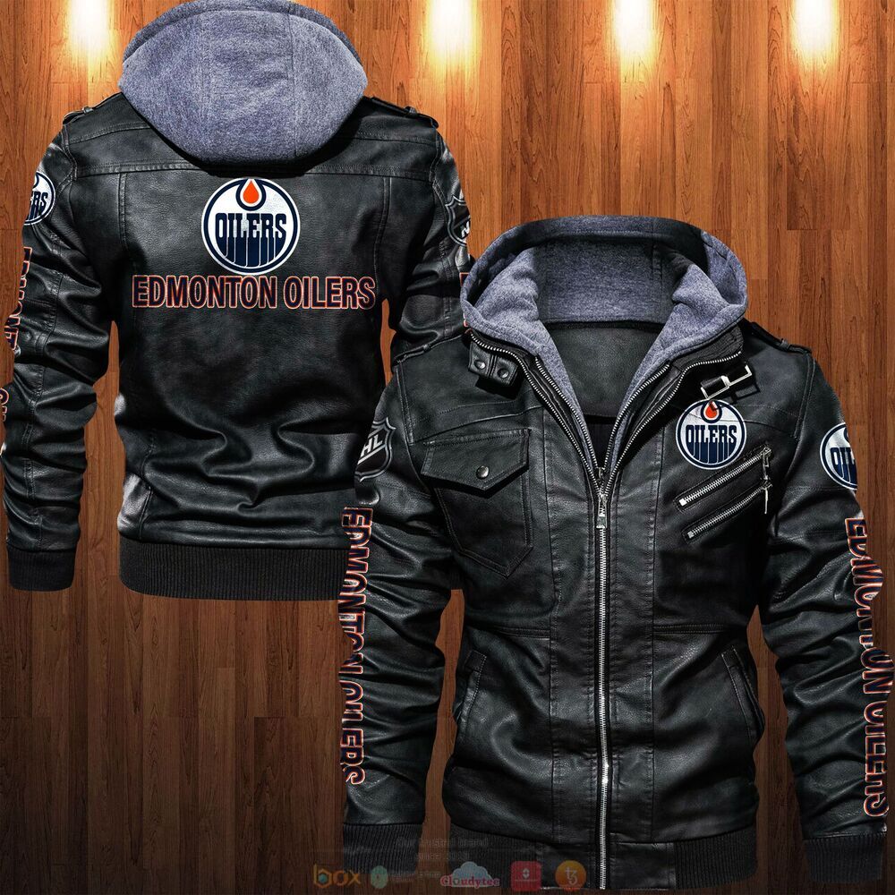 NHL Edmonton Oilers Leather Jacket
