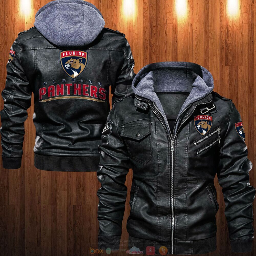 NHL Florida Panthers Leather Jacket 1 NHL Florida Panthers Leather Jacket