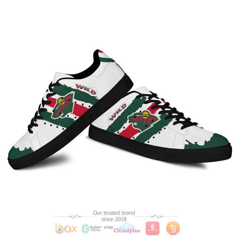 NHL Minnesota Wild Stan Smith low top shoes 1 2 3 4 5 6 7