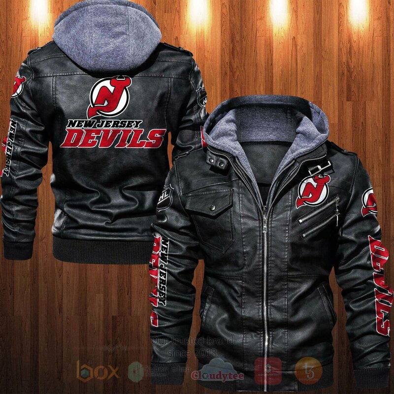 BEST NHL New Jersey Devils Hockey Team 2D Leather PU Jacket 1 NHL New Jersey Devils Hockey Team Leather Jacket