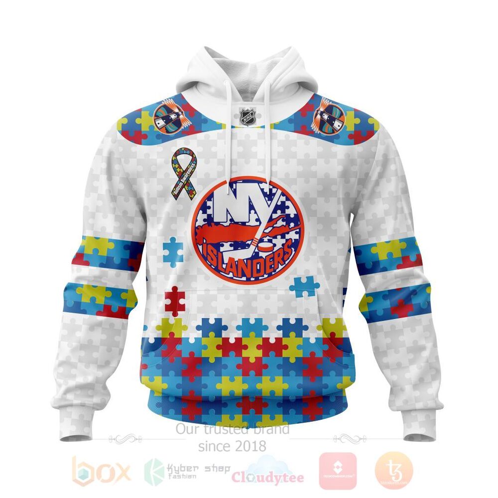 NHL New York Islanders Autism Awareness Personalized 3D Hoodie Shirt