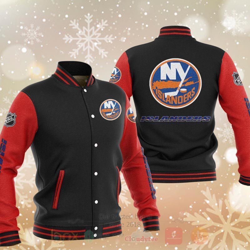 BEST NHL New York Islanders 3D Baseball Jacket 3 NHL New York Islanders Baseball Jacket 1 2