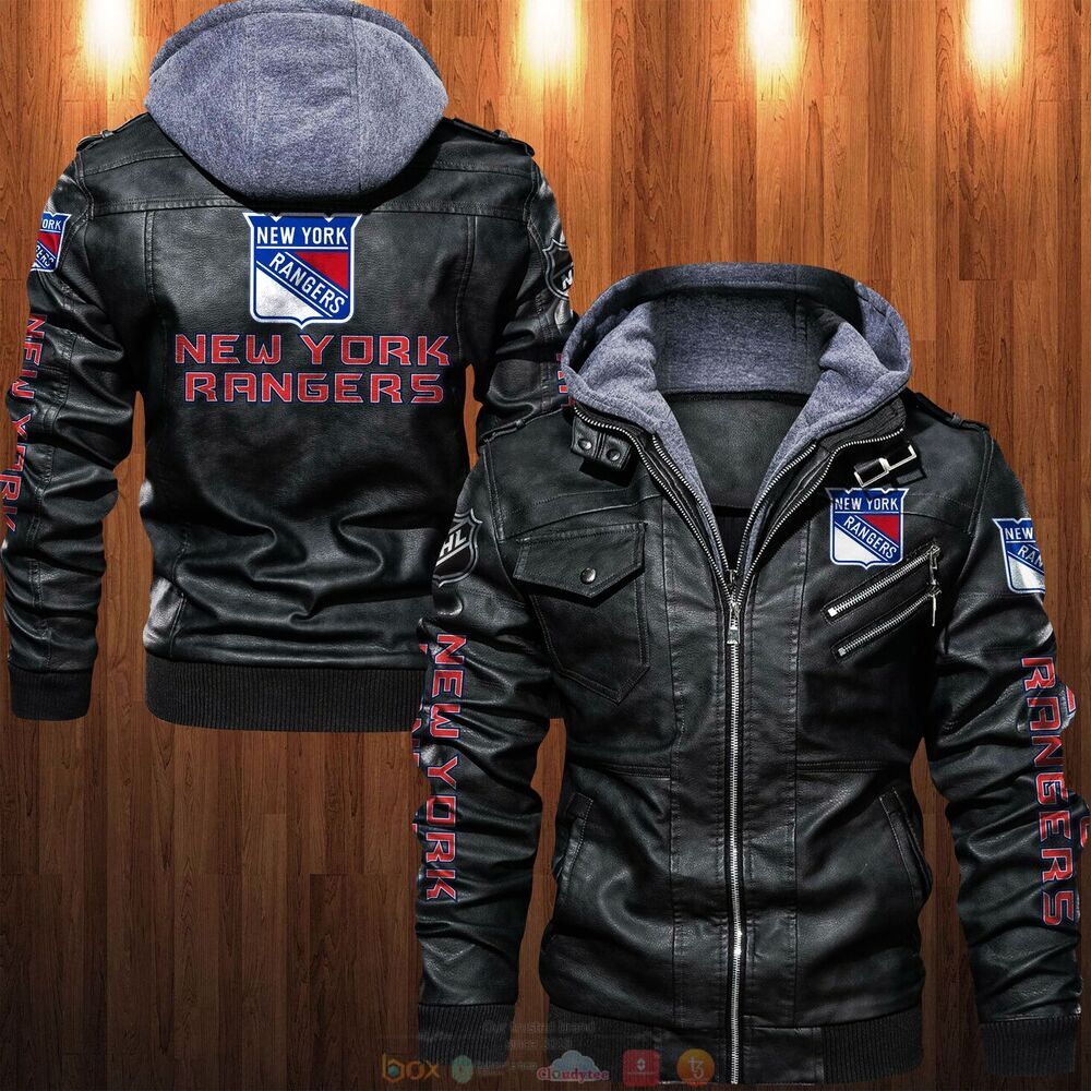 NHL New York Rangers Leather Jacket
