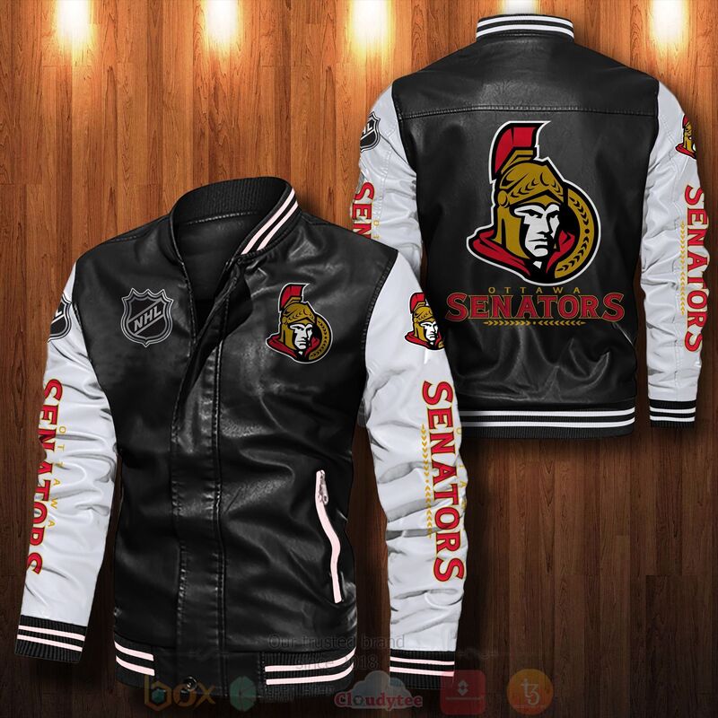 NHL Ottawa Senators Bomber Leather Jacket