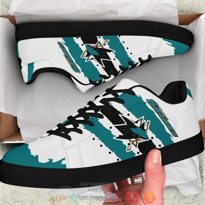 NHL San Jose Sharks Stan Smith low top shoes 1 2 3 4 5