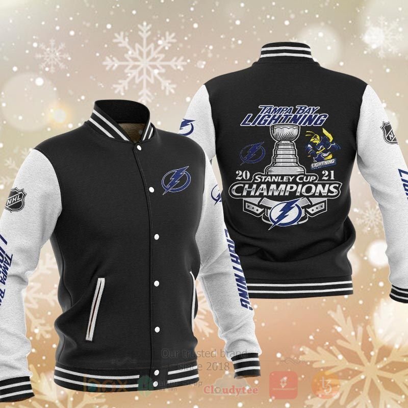 NHL Tampa Bay Lightning Stanley Cup Champions 2021 Baseball Jacket