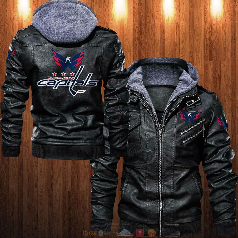 NHL Washington Capitals Leather Jacket