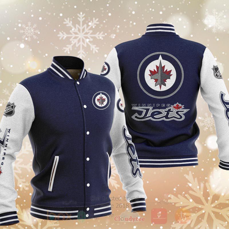 BEST NHL Winnipeg Jets 3D Baseball Jacket 2 NHL Winnipeg Jets Baseball Jacket 1