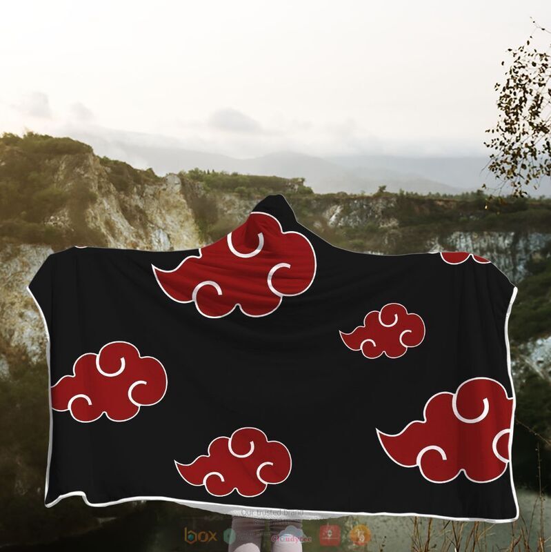 Naruto Akatsuki Cloak Hoodie Blanket 4 Naruto Akatsuki Cloak Hoodie Blanket 1 2 3