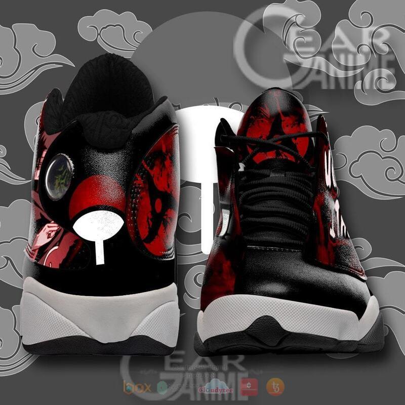 Naruto Itachi Sharingan Air Jordan 13 Sneaker Shoes 2 Naruto Itachi Sharingan Air Jordan 13 Sneaker Shoes 1