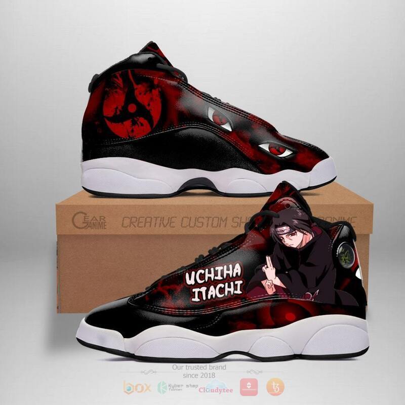 Naruto Itachi Sneakers Jutsu Sharingan Eyes Air Jordan 13 Sneaker Shoes 10 Naruto Itachi Sneakers Jutsu Sharingan Eyes Air Jordan 13 Sneaker Shoes
