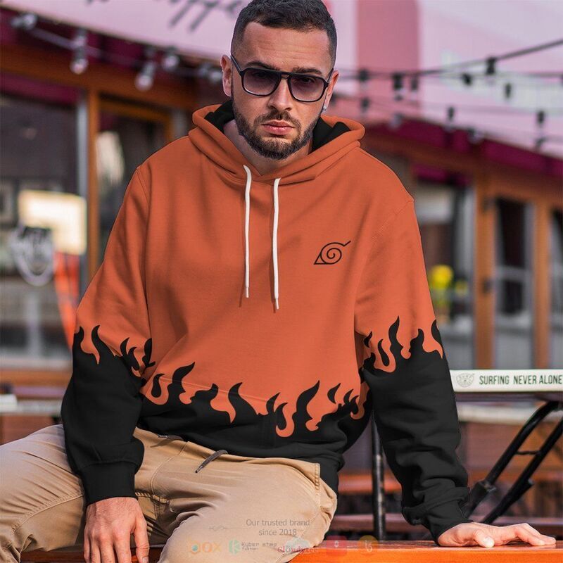 Naruto Light Pink 3D Hoodie, Zip Hoodie 5 Naruto Light Pink 3D Hoodie Zip Hoodie 1 2 3 4