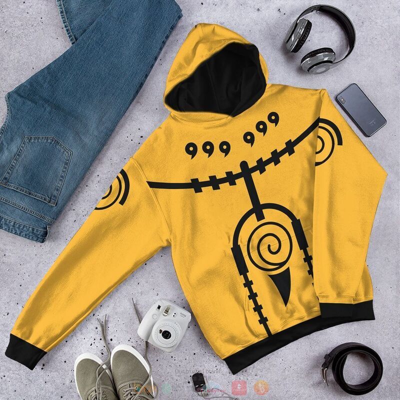 Naruto Nine Tails Mode 3D Shirt Hoodie 1 2 3 4 5 6 7
