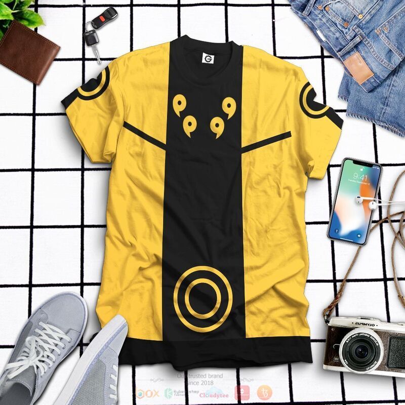 Naruto Six Path Mode 3D Shirt Hoodie 1 2 3 4 5 6 7 8 9